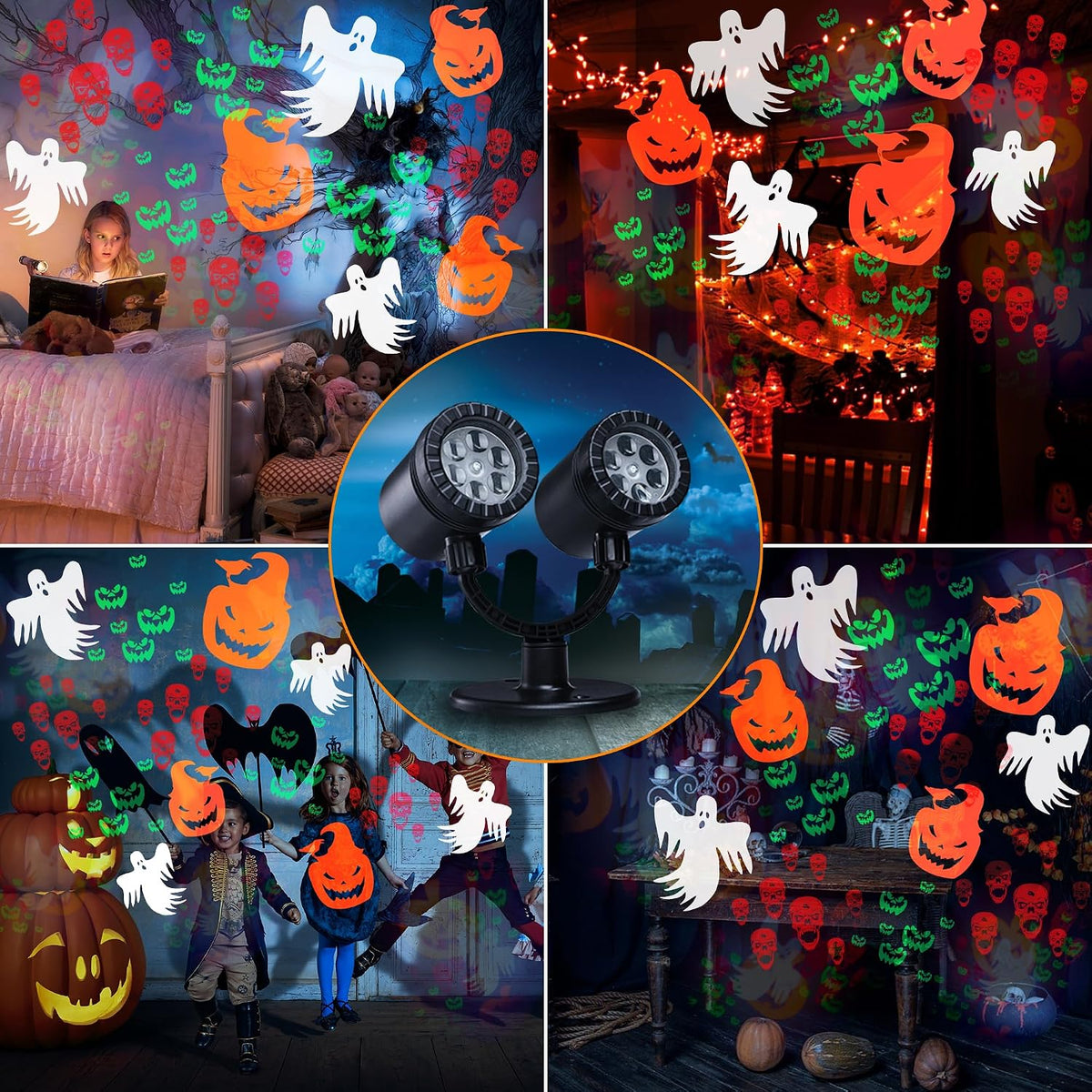 Halloween Lights Projector, Halloween Decorations Lighting Projector, with Ti...