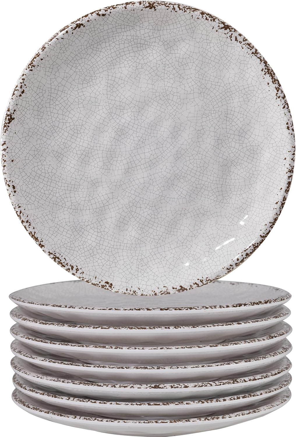 Farmhouse Melamine 6 Inch Appetizer plate, Small Serving Dinnerware/Snack/Par...