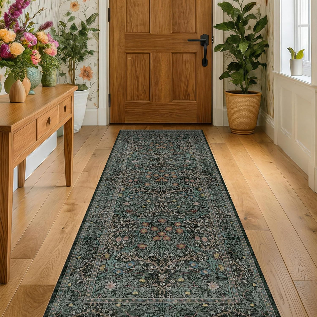 8ft Long Runners for Hallways Non Slip, 2'6" x 8' Floor Runner f...