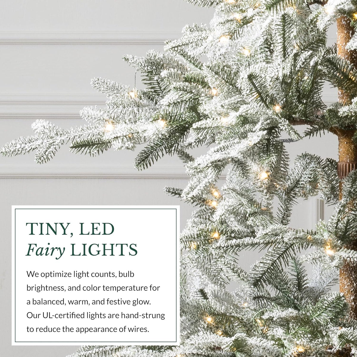 Balsam Hill Frosted Alpine Balsam Fir - Snow-Kissed Artificial Christmas Tree...