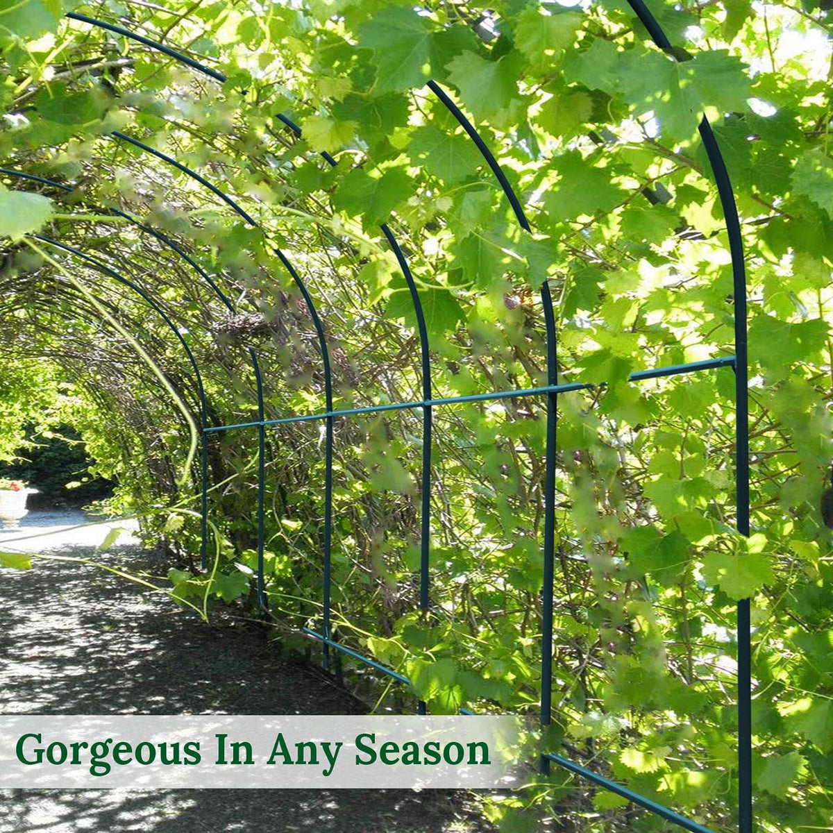 YardGrow Large Garden Support Arch Pergola Frame( 6.5 x 7 x 7.2ft)