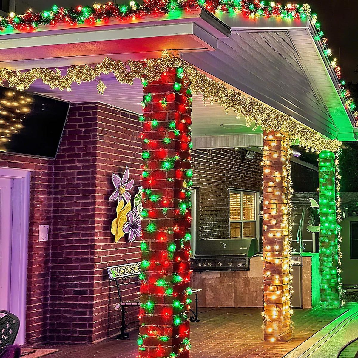 Joomer Halloween String Lights - 100FT 300LED Plug-in RGB String Lights