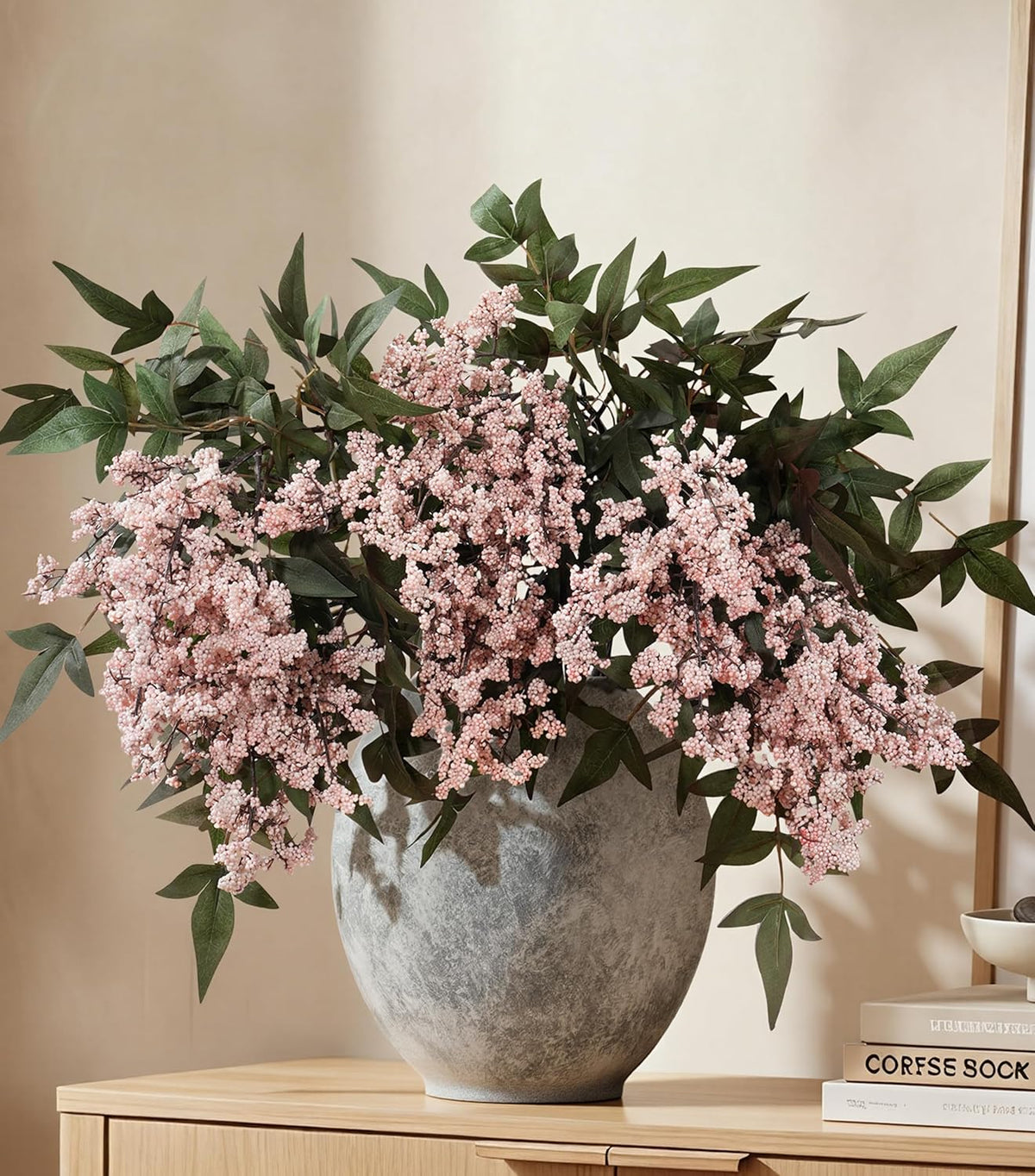 Fake Flowers 3 Pcs 35 Inch Greenery Stems Branches for Vase Floral Stems Real...