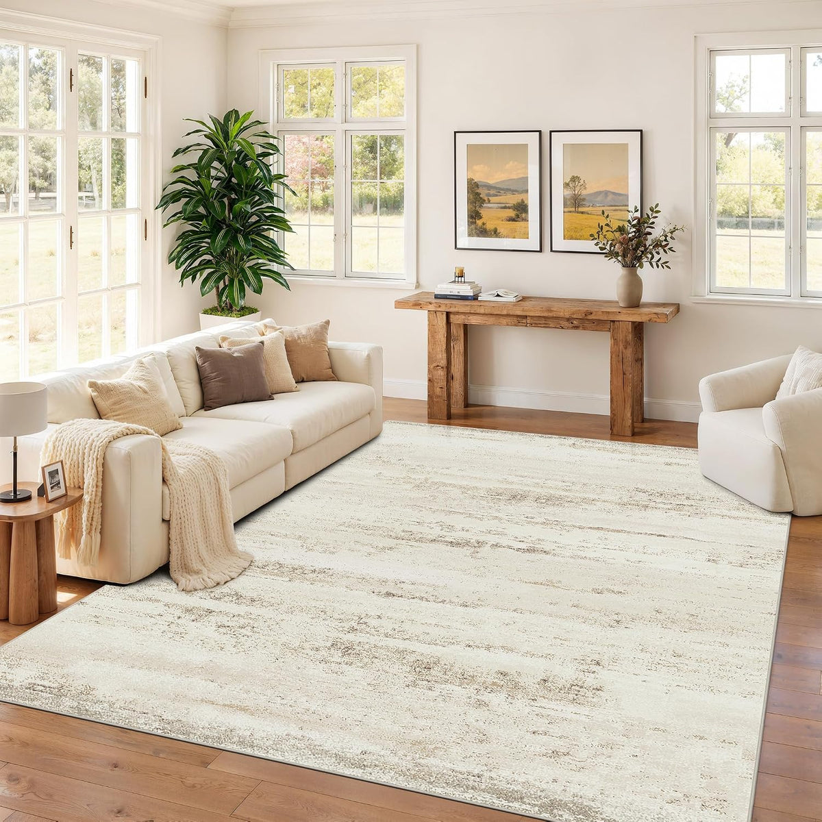 Washable Rugs 8x10 Area Rugs for Living Room,Bedroom,Dining Room Carpets