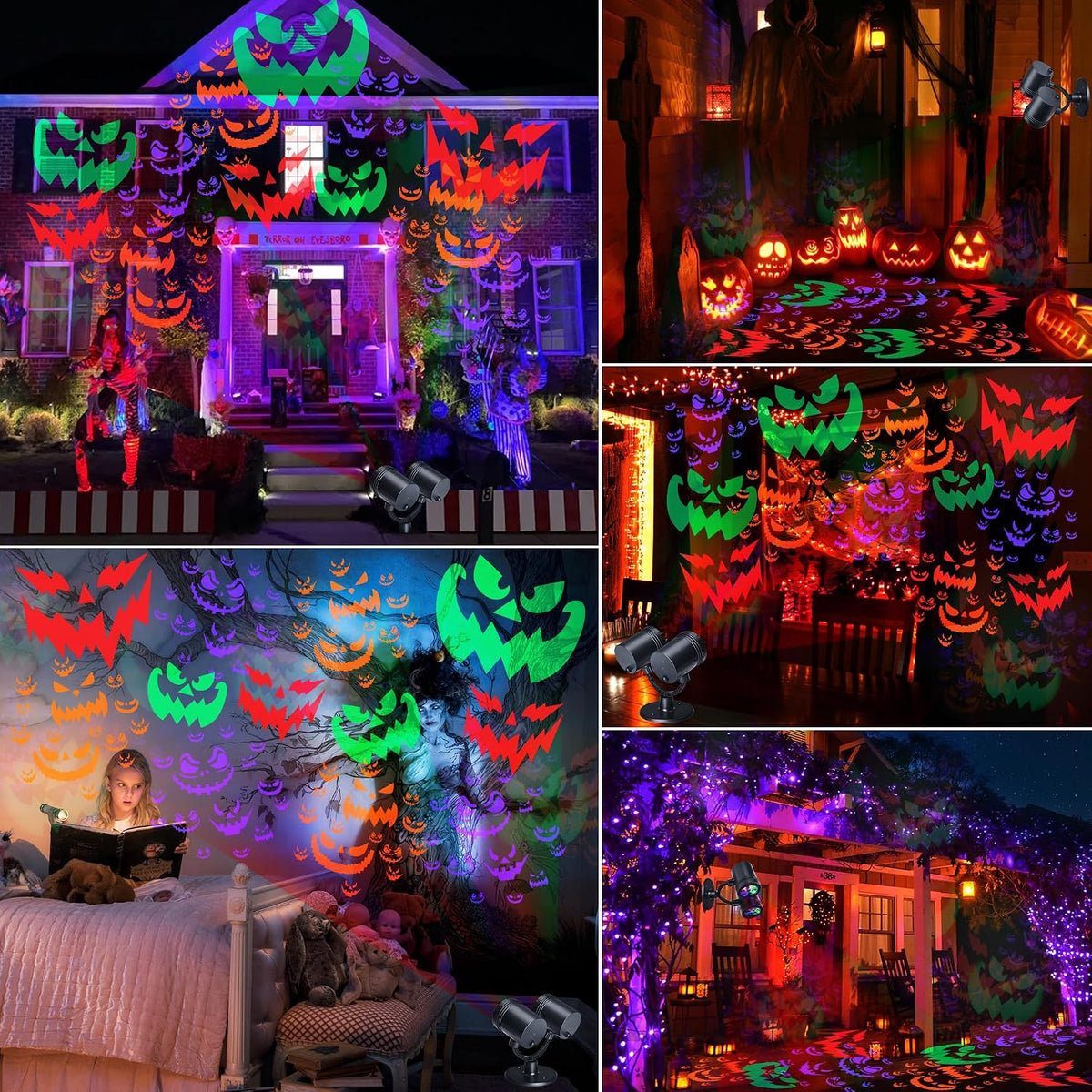 Halloween Projector Outdoor Lights, Dynamic Halloween Projector Lights