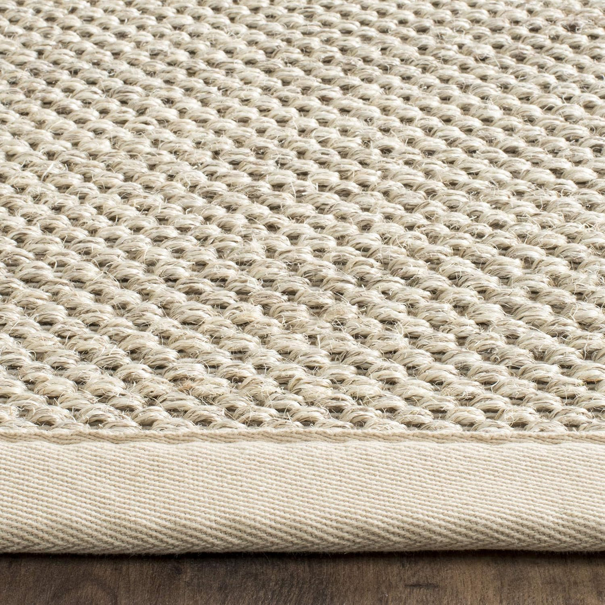 SAFAVIEH Natural Fiber Area Rug 9x12 Large Sisal Textured, Marble NF143C