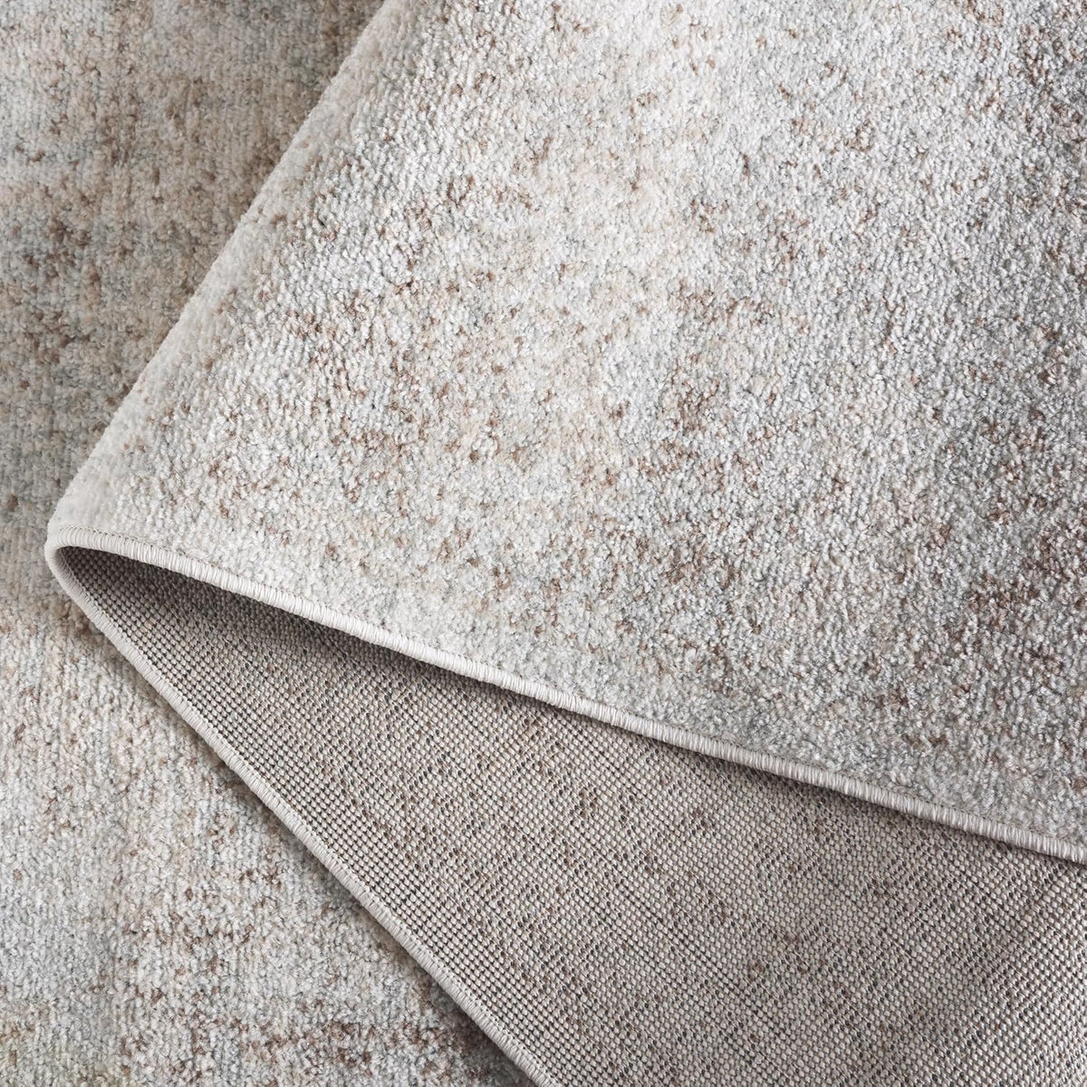SAFAVIEH Evoke Area Rug 8x10 Large, Ivory & Taupe EVK256E
