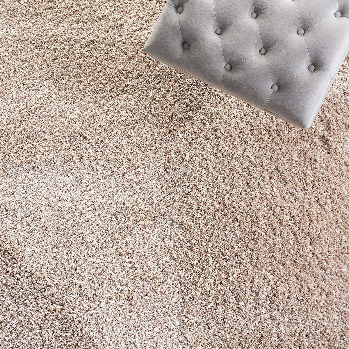 SAFAVIEH Area Rug 8x10 - California Shag Collection - Large - Beige, Non-Shed...