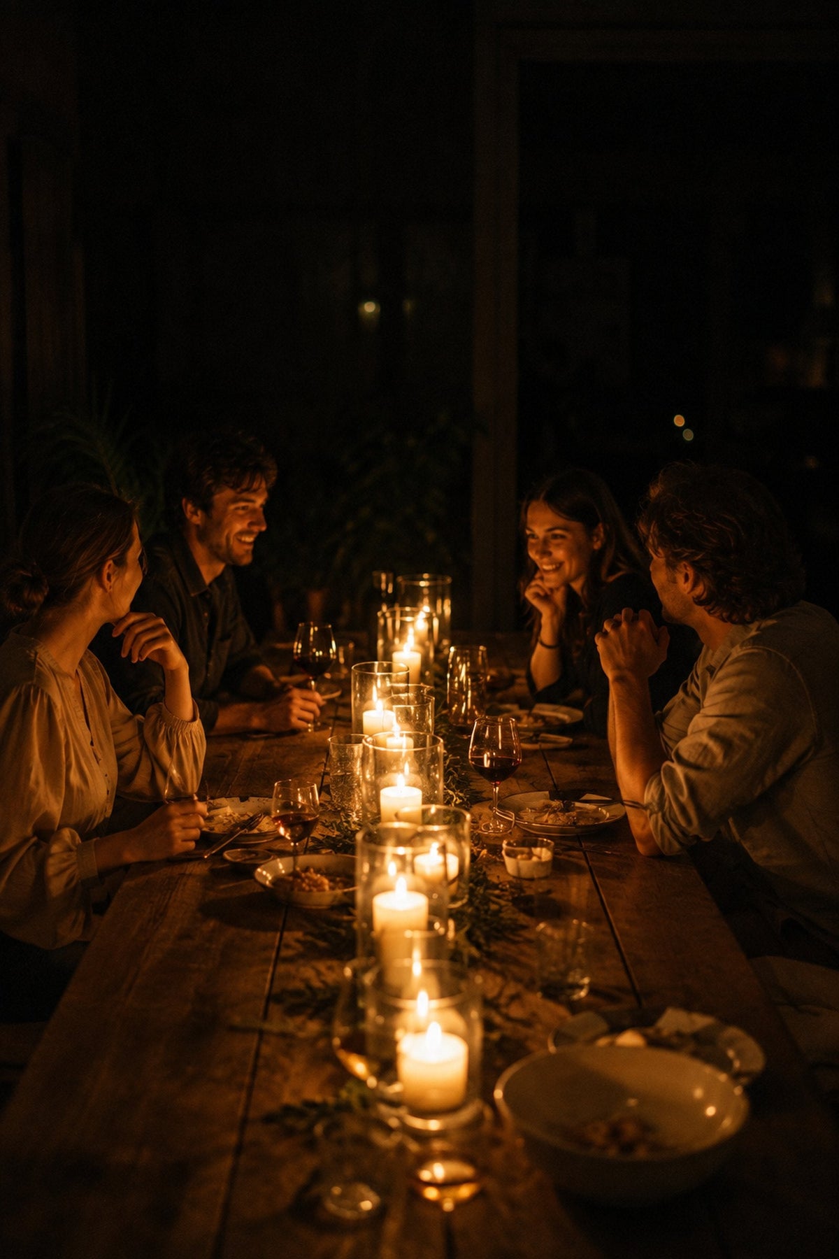 How to Light a Long Table Without Blinding Anyone