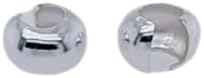 925 sterling silver open crimp bead covers, 4mm showing dimensions