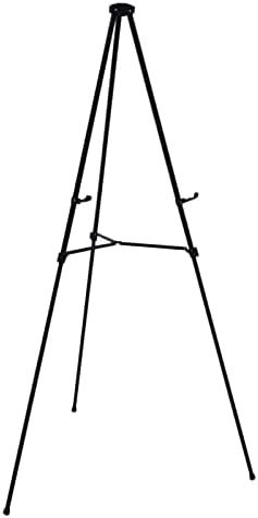 audio-visual direct 10 pack aluminum telescoping display easel shown in use