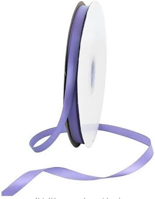 TONIFUL 3/8 in x 100yds Light Purple Satin Ribbon Thin Solid Fabric Ribbons Roll for Gift Wrapping Invitation Floral Hair Balloon Party Wedding Popsicle Decoration Valentine's Day Bouquet Halloween