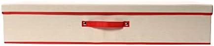 household essentials holiday gift wrap organizer with lid on a desk or shelf