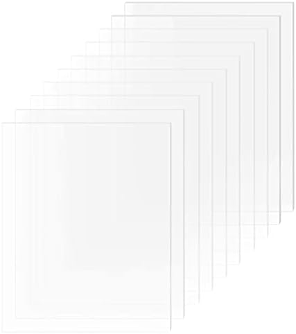 Clear Acrylic Place Card for Wedding 5"x7" Table Number Rack DIY Blank Sign Guest Book Menu List Signs Welcome Signs 10 Pack (5"x7" 10 Pack)