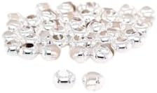 925 sterling silver open crimp bead covers, 4mm, package contents