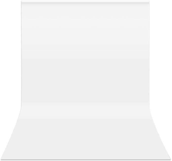 HEMMOTOP White Backdrop 10x12ft, Large Photography Background Screen for Photoshoot, 3x3.6m Seamless White Photo Backdrop Fabric for Birthday Parties, Video Recording, Weddings (Only Backdrop)