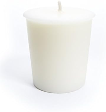 Pure Gardenia Soy Votive Candles - Scented with Essential & Natural Oils - 6 White Natural Votive Candle Refills - Flower & Floral Collection