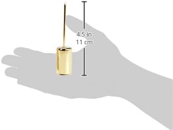 Riffelmacher 10860 Metal Taper Candle Holder, 2.3 x 11 cm, Pack of 4, Gold, Arrangement, Advent Wreath, Decoration, Christmas