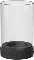 Villeroy & Boch - Manufacture Rock Home Hurricane lamp Size M, 12 x 12 x 19.5 cm, Black