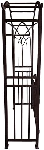 oakland living bronze aluminum garden arbor arch with, side view