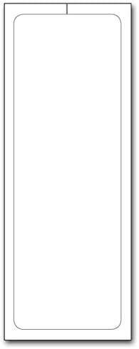 Plain White Addendum Car Window Stickers with Adhesive (Blank) (250 per Pack) (4.25 inches x 11 inches)