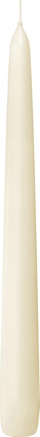 BOLSIUS Long Household Ivory Taper Candles - 10-inch Unscented Premium Quality Wax - 8 Hour Long Burning Dripless Candles Bulk Pack of 30 for Home Decor, Wedding, Parties and Special Occasions
