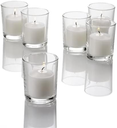 WGV Tea Light Votive Candle Holder 2x2.4, Clear Tiny Utility Cylinder Glass Vase, Small Planter Terrarium for Home Accent Decor, 1 Pc