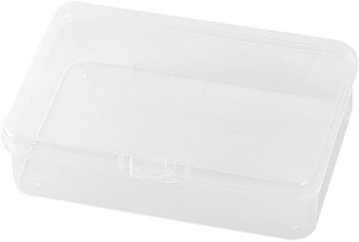 New Transparent Plastic Storage Box Photocards Small Card Storage Box Desk Organizer Box Classification Box Stationery