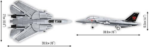 cobi grumman f-14 tomcat top gun™, 1:48 scale showing dimensions