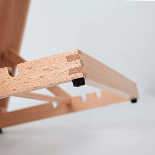 falling in art 5 position wood drafting table, view 9