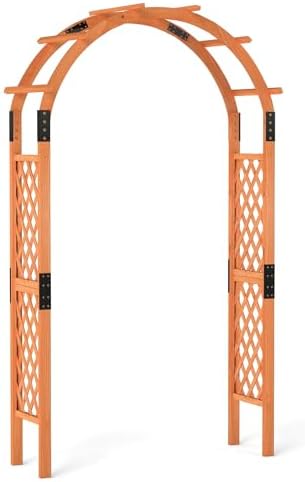moccha 7.7 ft garden arbor, 93" wood arbor, main product view
