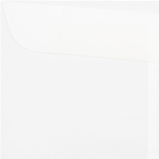 LUXPaper Square Invitation Envelopes | 9 1/2" x 9 1/2" | Clear Translucent | 30lb. Text | 50 Qty