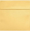 LUXPaper Square Invitation Envelopes | Peel & Press | 7" x 7" | Gold Metallic | 80lb. Text | 50 Qty