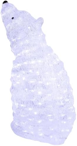 northlight 18.5" led lighted commercial grade acrylic polar, front angle view