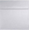 LUXPaper Square Invitation Envelopes | Peel & Press | 5 1/4" x 5 1/4" | Silver Metallic | 80lb. Text | 50 Qty
