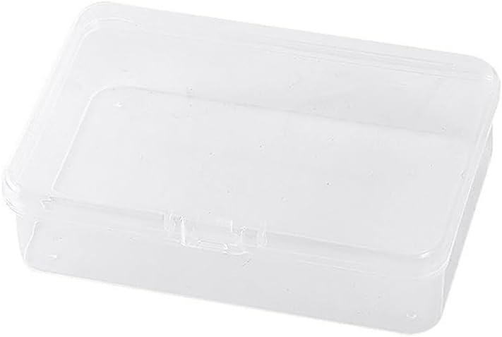 New Transparent Plastic Storage Box Photocards Small Card Storage Box Desk Organizer Box Classification Box Stationery