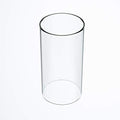 Large Size Hurricane Candle Holder - Glass Cylinder Open Both Ends, Open Ended Hurricane, Glass Lamp Shade Replacement (3.5" Wide x 8" Tall)