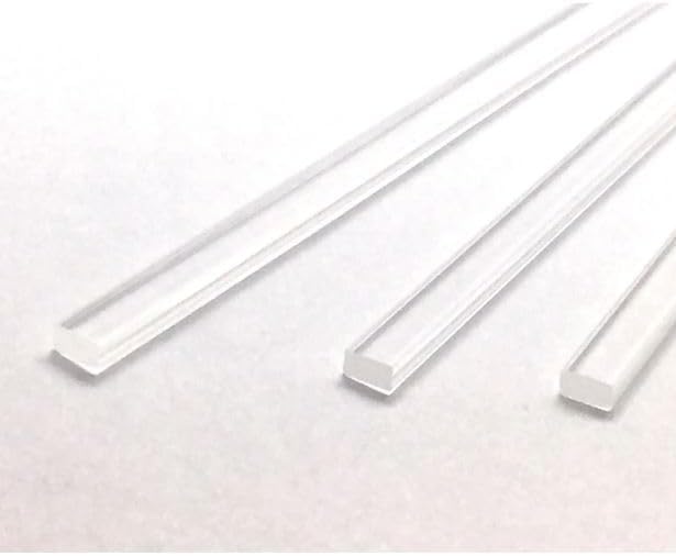 25pcs 300mm x 4mm - Thick 2mm Flat Clear sticks for cake toppers cake pops or lollipops - Acrylic Plexiglass Sticks Transparent Clear, Strong and not bendy with length of 4“,6“ or 8“ (25, 11.75in)