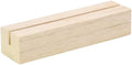 UNIQOOO 50 Pack Oak Wood Table Number Stands | 1/8” Thick Acrylic Sign Holders | Display Stands | Place Card Holder, Perfect for Retail Shop Wedding Dinner Party, Events Decoration, Retail Shop