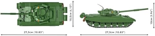 cobi armed forces t-72 (east germany/soviet) tank building, package contents
