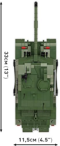 cobi armed forces challenger 2 tank building set, side view