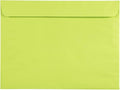 JAM PAPER 9 x 12 Booklet Colored Envelopes - Ultra Lime Green - Bulk 500/Box