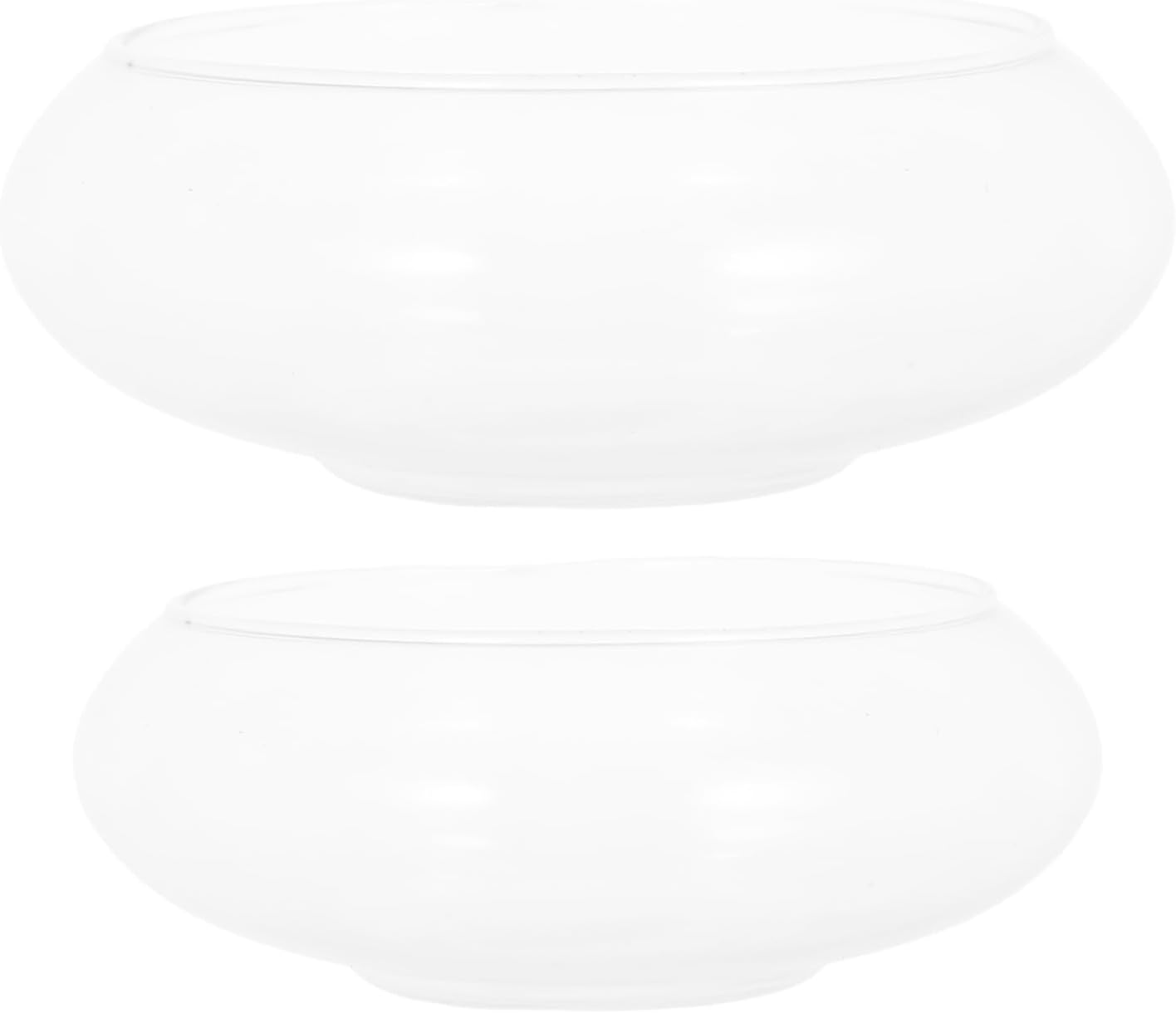 Garneck Glass Floating Candle Bowls Elegant Votive Candle Holders 2pcs with Stable Base and Minimalist Home Decor and Anniversary for Wedding Table Centerpiece for Party