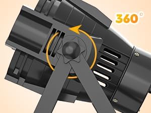 HOLDLAMP Spotlight COB 80W Stage Light Par Lights Party Warm & Cold White...