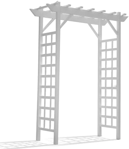 dura-trel providence arbor, vinyl garden archway for outdoors, main product view
