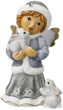 Goebel Angel Figurine Winter Walk - Winter Angels Nina & Marco
