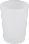 WGV Frosted Tea Light Votive Candle Holder 2.2x2.75, Tiny Utility Cylinder Glass Vase, Small Planter Terrarium for Home Accent Decor, 1 Pc