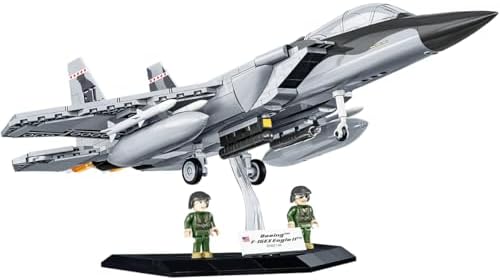 cobi armed forces boeing f-15ex eagle ii aircraft on a desk or shelf