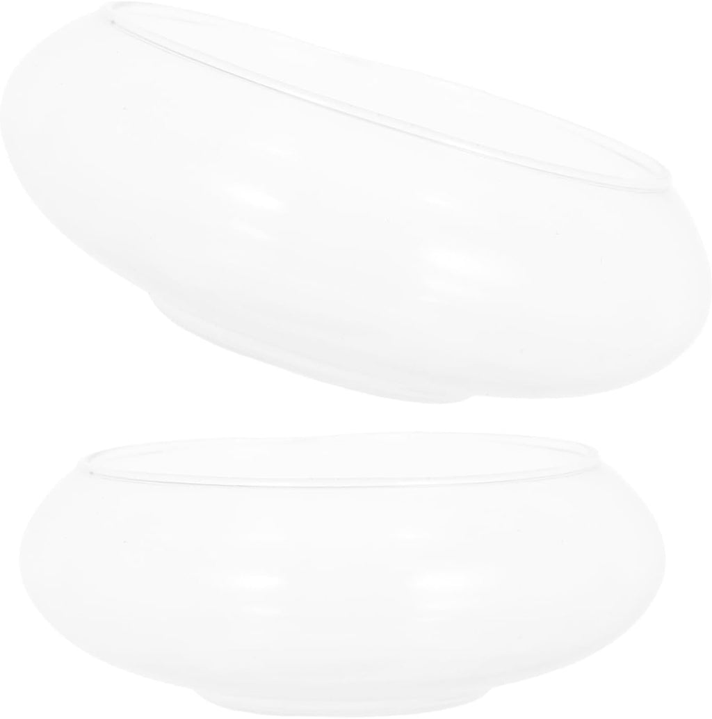 Glass Floating Candle Bowls Multi-Purpose Votive Holders 2pcs for Water Candles Decorative for Romantic Dinners and Special Events