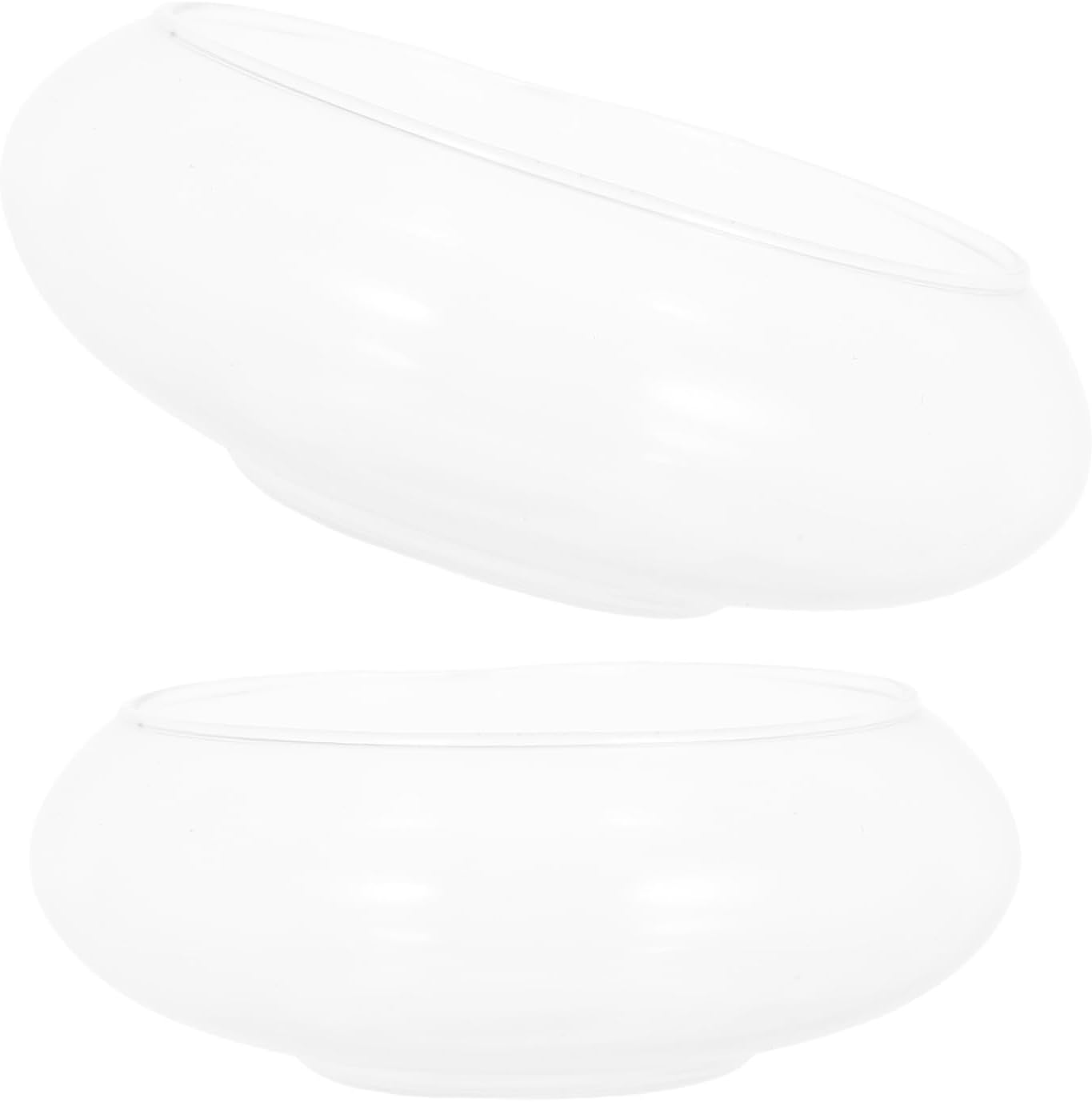 Glass Floating Candle Bowls Multi-Purpose Votive Holders 2pcs for Water Candles Decorative for Romantic Dinners and Special Events